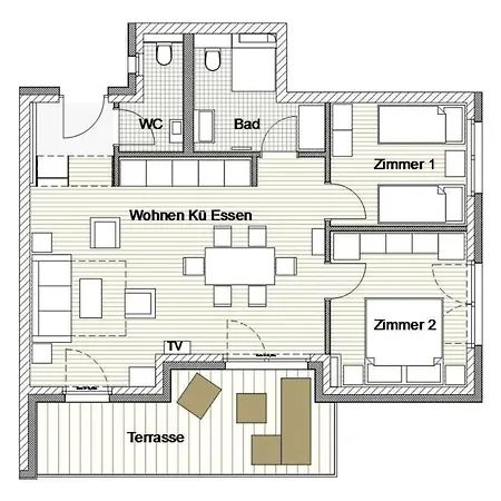 Ferienwohnung Sonnendeck In Lejlighed *